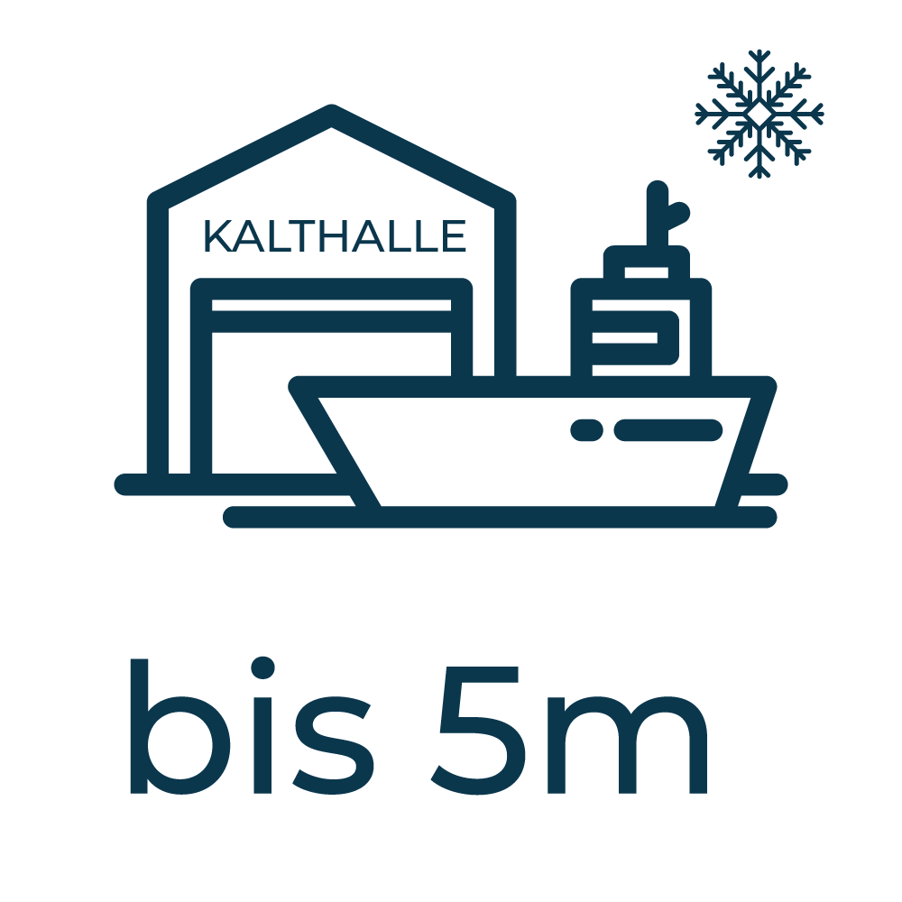 Winter Liegeplatz Kalthalle bis 5m