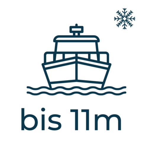 Winter Wasserliegeplatz bis 11m